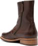 OUR LEGACY square-toe ankle leather boots Brown - Thumbnail 3