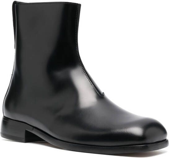 OUR LEGACY square-toe leather ankle-boots Black