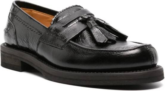 OUR LEGACY tassel-detail leather loafers Black