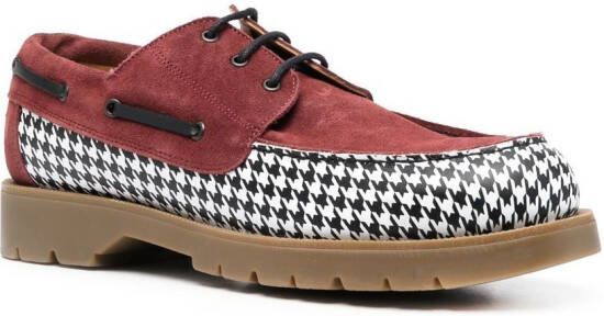 RASSVET two-tone boat shoes Red