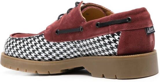RASSVET two-tone boat shoes Red