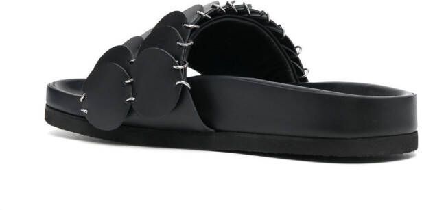 Rabanne disc-detail sandals Black