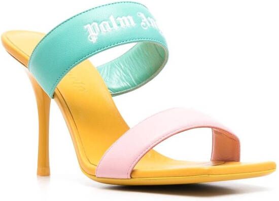 Palm Angels 90mm logo-band sandals Pink