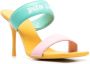 Palm Angels 90mm logo-band sandals Pink - Thumbnail 2