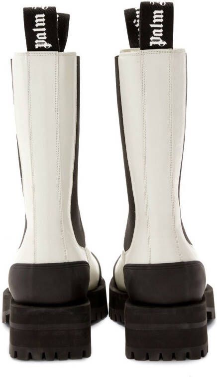 Palm Angels Chelsea Combat boots White