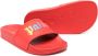 Palm Angels Kids logo-embossed moulded slippers Red - Thumbnail 2