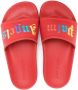 Palm Angels Kids logo-embossed moulded slippers Red - Thumbnail 3