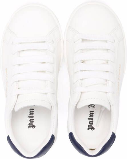 Palm Angels Kids logo low-top sneakers White