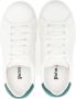 Palm Angels Kids logo-print low top leather trainers White - Thumbnail 3