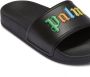 Palm Angels Kids logo-print open-toe flip flops Black - Thumbnail 4