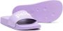 Palm Angels Kids logo-print open-toe sliders Purple - Thumbnail 2