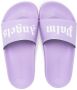 Palm Angels Kids logo-print open-toe sliders Purple - Thumbnail 3