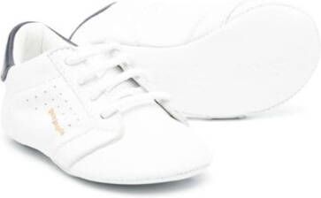 Palm Angels Kids Palm One leather sneakers White