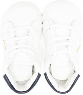 Palm Angels Kids Palm One leather sneakers White