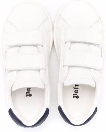 Palm Angels Kids round-toe leather sneakers White