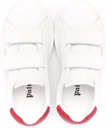 Palm Angels Kids touch-strap Tennis sneakers White