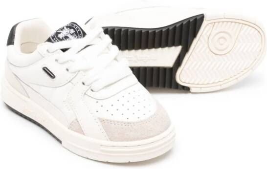 Palm Angels Kids University lace-up sneakers White
