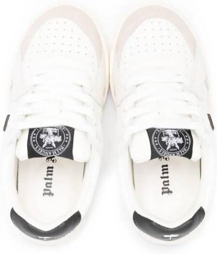 Palm Angels Kids University lace-up sneakers White