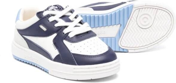 Palm Angels Kids University leather sneakers White