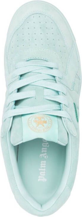 Palm Angels logo-print lace-up sneakers Blue