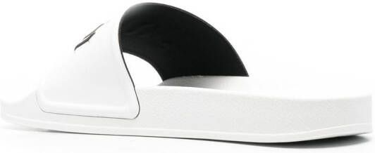 Palm Angels logo-print slides White