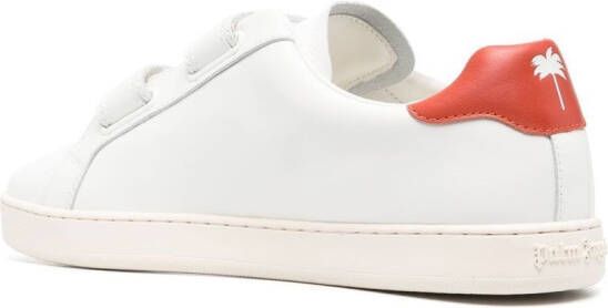 Palm Angels logo-strap low-top sneakers White