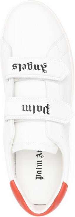 Palm Angels logo-strap low-top sneakers White