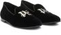 Palm Angels monogram-embroidered suede loafers Black - Thumbnail 2