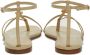 Palm Angels monogram-plaque strappy sandals Neutrals - Thumbnail 3