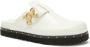 Palm Angels PA studded leather mules White - Thumbnail 2