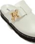 Palm Angels PA studded leather mules White - Thumbnail 4