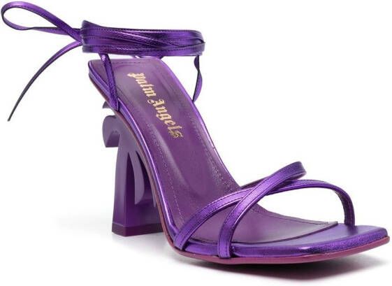 Palm Angels Palm Beach lace-up sandals Purple
