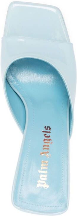 Palm Angels Palm Beach leather mules Blue