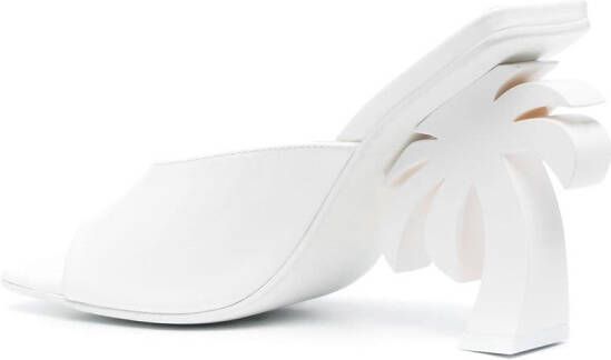 Palm Angels Palm Beach mules White