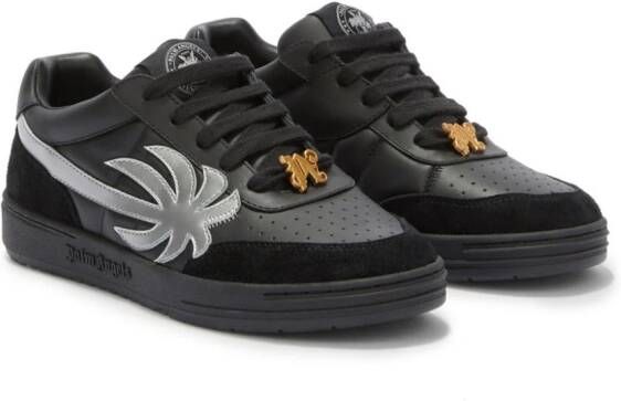 Palm Angels Palm Beach University leather sneakers Black