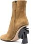 Palm Angels Palm-heel 105mm suede boots Brown - Thumbnail 3