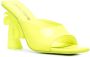 Palm Angels Palm Heel 110mm leather mules Yellow - Thumbnail 2