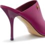 Palm Angels Palm-motif 90mm leather mules Pink - Thumbnail 4
