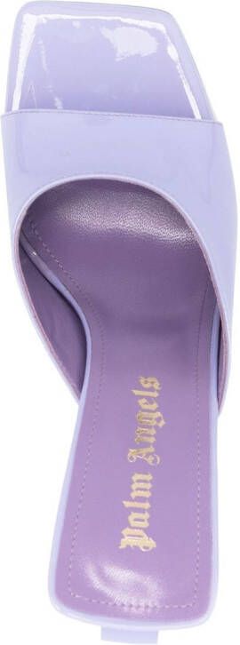 Palm Angels Palm Tree heeled pumps Purple