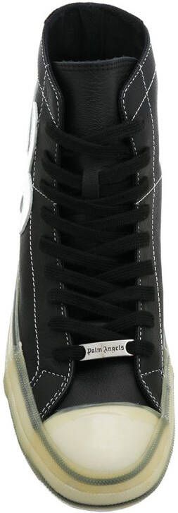 Palm Angels palm tree high-top sneakers Black