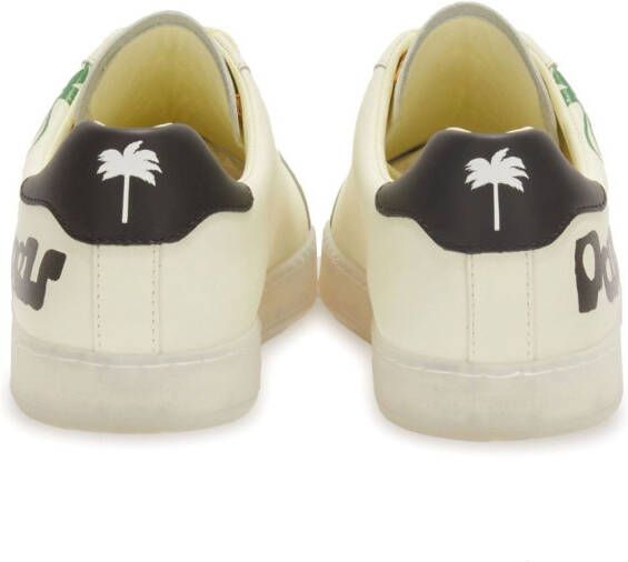 Palm Angels Palm One leather sneakers White