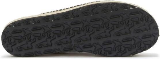 Palm Angels quilted leather mules Black