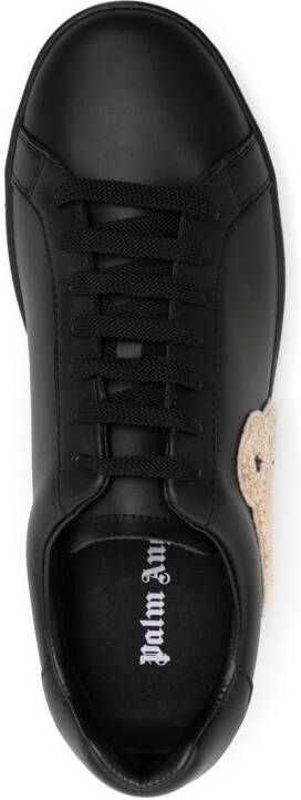 Palm Angels teddy motif low-top sneakers Black