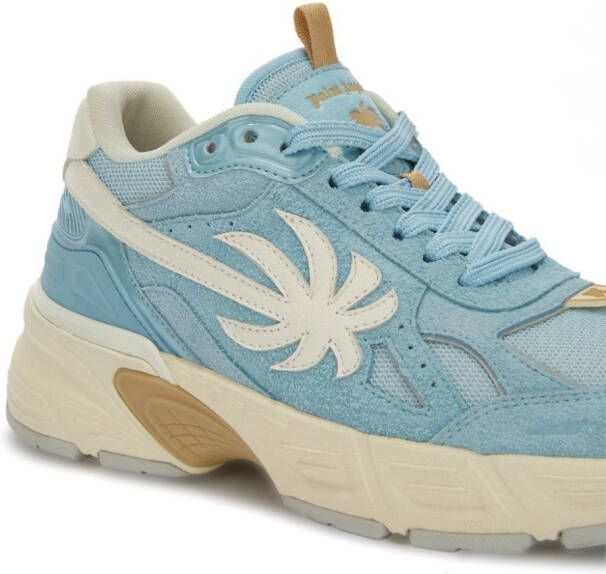 Palm Angels The Palm Runner leather sneakers Blue