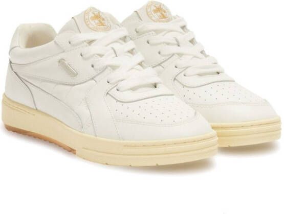 Palm Angels University lace-up leather sneakers White