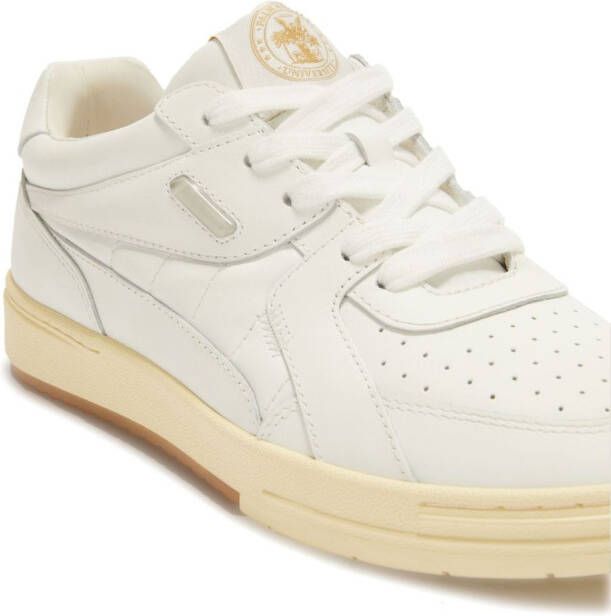 Palm Angels University lace-up leather sneakers White