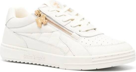 Palm Angels University leather sneakers Neutrals