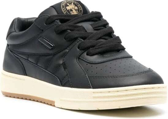 Palm Angels University quilted leather sneakers Black