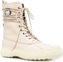 Palm Angels x Moncler x Tod's Winter Gommino lace-up boots Neutrals - Thumbnail 2