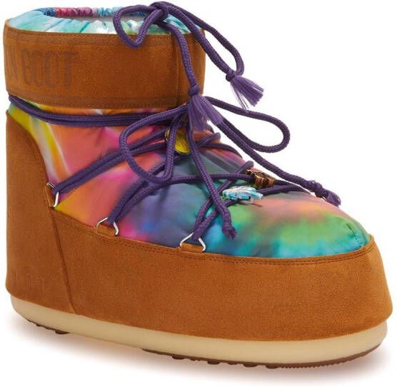 Palm Angels x Moon boot X Moon Boot Icon tie-dye boots Brown